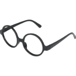 Kulaté černé brýle Harry Potter se skly