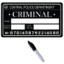 Fotorekvizita policejní tabulka Criminal černá