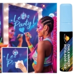 Použití modré tekuté křídy na party tabuli