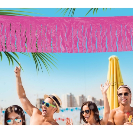 Girlanda se střapci růžová 25 m na party