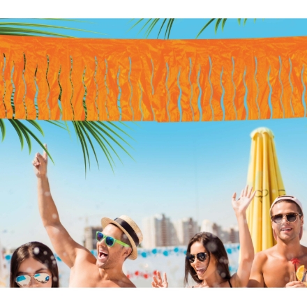 Girlanda se střapci oranžová 25 m  party