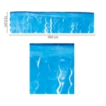 Girlanda se střapci modrá 25 m rozměry