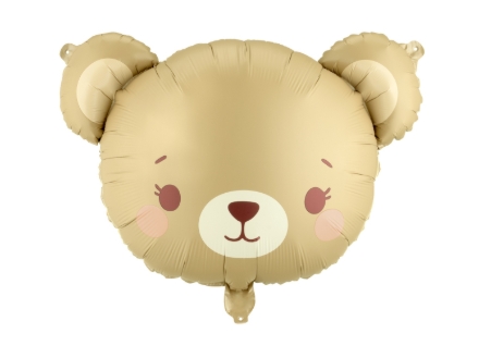 Fóliový balonek medvídek 56 x 40 cm na bílém pozadí