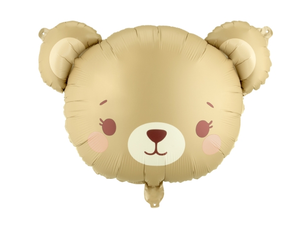 Fóliový balonek medvídek 56 x 40 cm na bílém pozadí