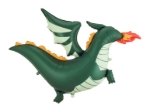 Fóliový balónek drak tmavě zelený 120 x 90 cm