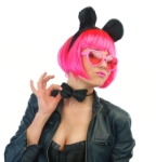 Obrázek Párty brýle ve tvaru srdce růžové