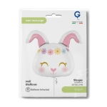 Obrázek Fóliový balónek Králíček Hippie 59 x 51 cm