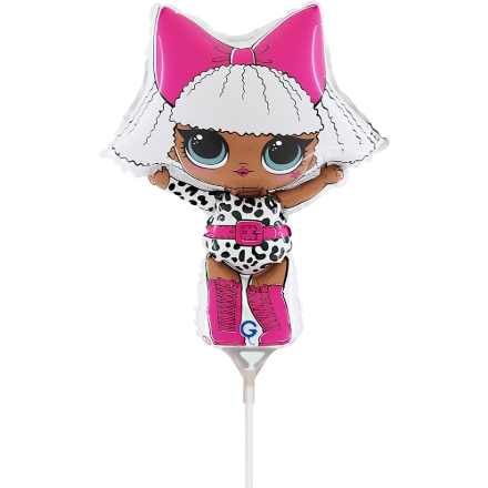 Fóliový balónek LOL Surprise Diva mini 26 x 32 cm