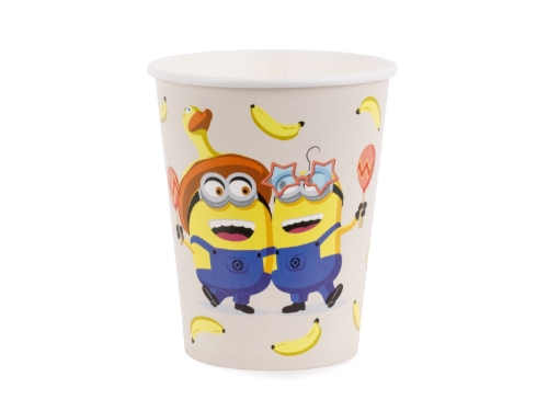 Levně Papírové kelímky Mimoni 250 ml, 8 ks