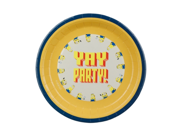 Papírové talíře Mimoni Yay Party 23 cm
