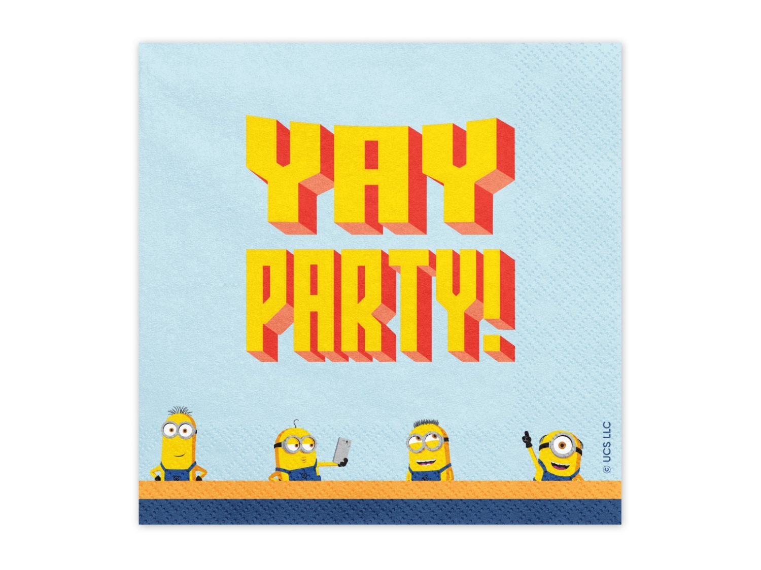 Levně Papírové ubrousky Mimoni Yay Party 33 x 33 cm, 20 ks