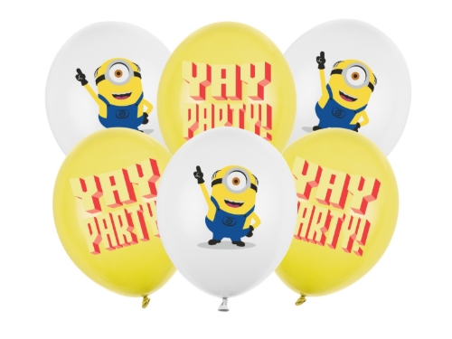 Levně Balonky Mimoni 30 cm, mix barev, 6 ks
