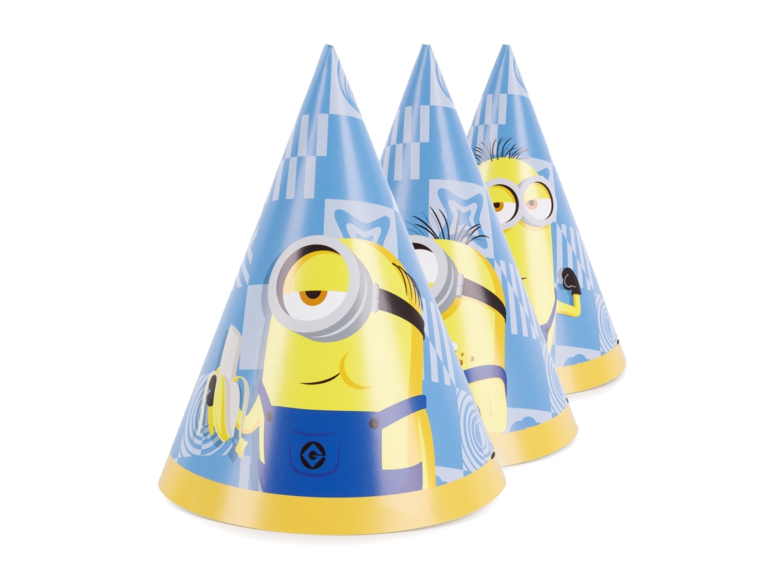 Párty čepičky Mimoni 16 cm, 6 ks