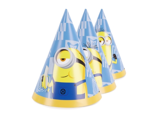 Párty čepičky Mimoni 16 cm, 6 ks
