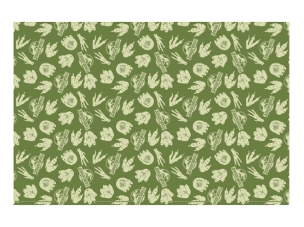 Papírový ubrus Jurassic World 180 x 120 cm – zelený potisk dinosaurů