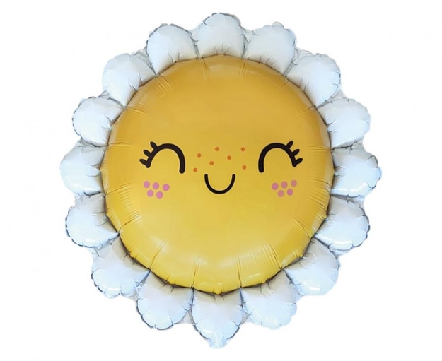 Fóliový balonek usměvavá kopretina 60 cm