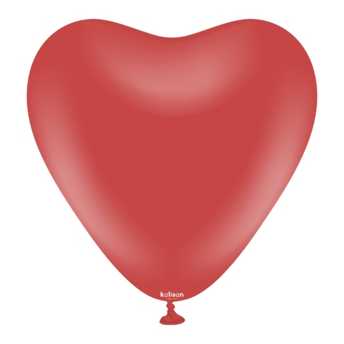 Levně Balonky srdce tmavě červené, Standard Deep Red 30 cm/12", 25 ks