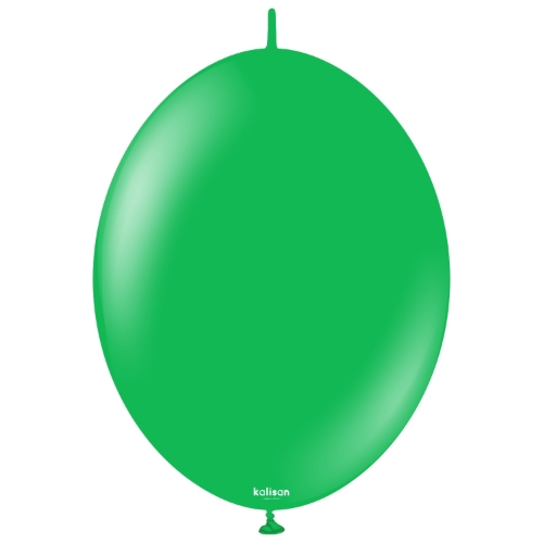 Levně Spojovací balonky zelené, Standard Green 30 cm/12", 50 ks