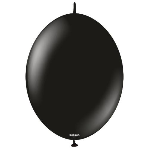 Levně Spojovací balonky černé, Standard Black 30 cm/12", 50 ks