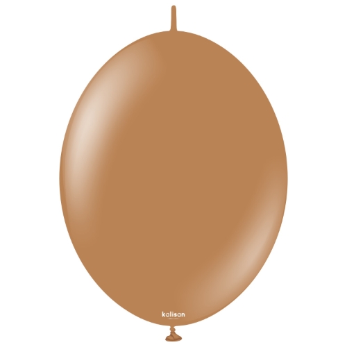 Levně Spojovací balonky karamelově hnědé, Standard Caramel Brown 30 cm/12", 50 ks