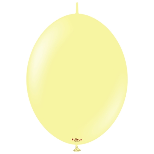 Levně Spojovací balonky pastelově žluté, Macaron Yellow 30 cm/12", 50 ks