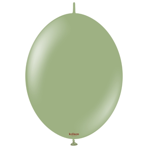 Levně Spojovací balonky Retro Eucalyptus 30 cm/12", 50 ks
