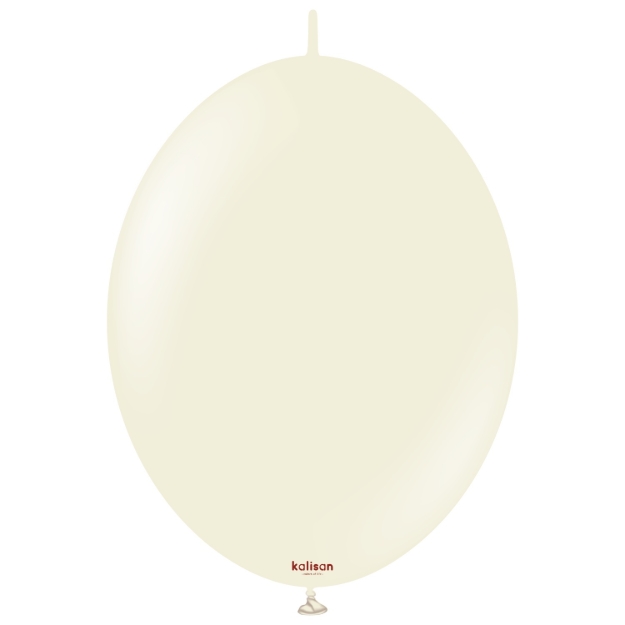 Spojovací balonky Retro White Sand 12 palců 50 ks