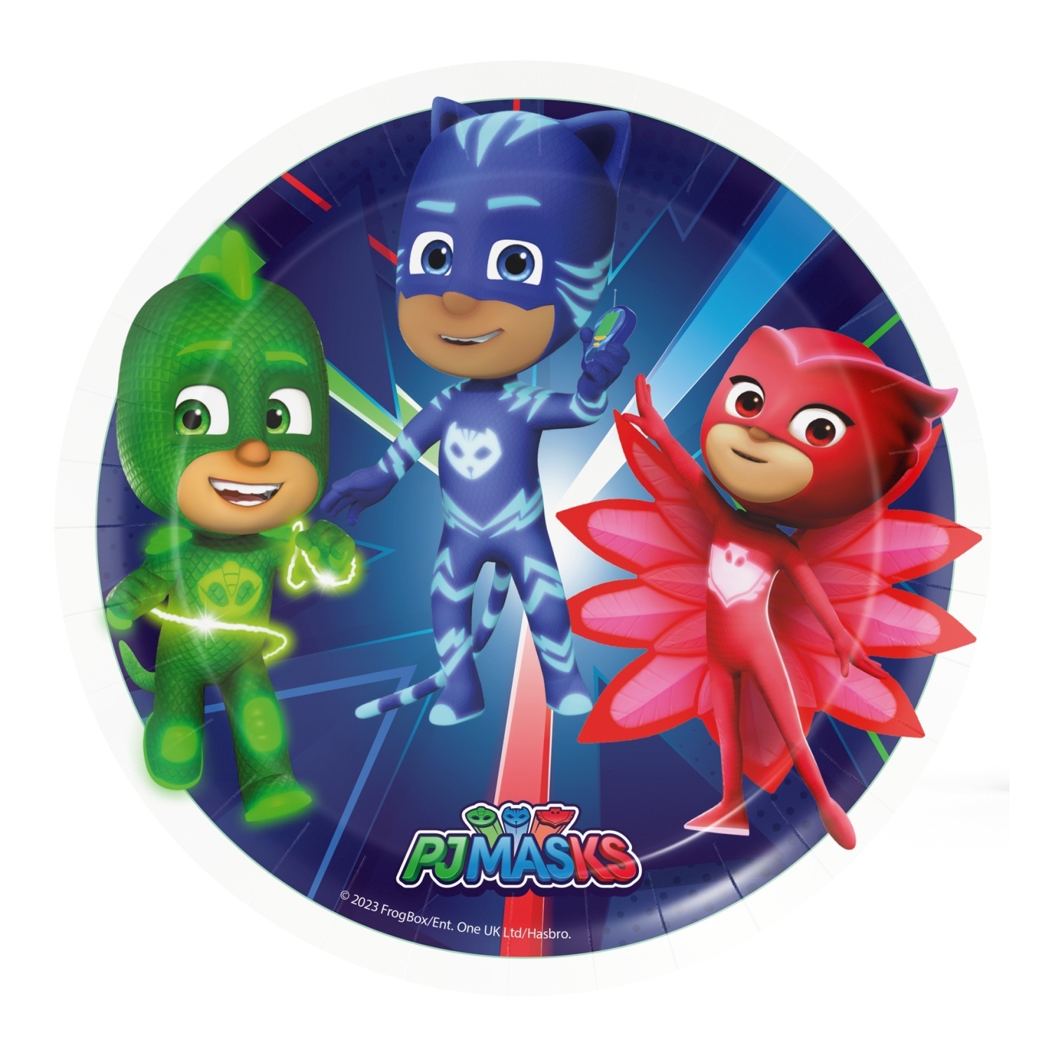 Levně Papírové talířky PJ Masks 18 cm, 8 ks