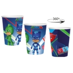 Obrázek Papírové kelímky PJ Masks 220 ml, 8 ks