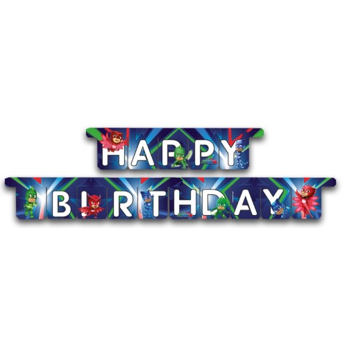 Levně Girlanda Happy Birthday PJ Masks 3m
