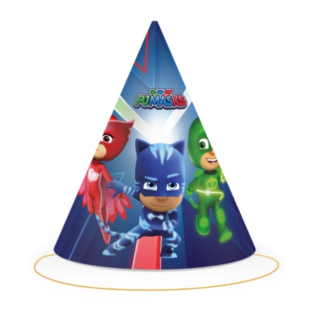Párty čepička PJ Masks s hrdiny Catboy, Owlette a Gekko