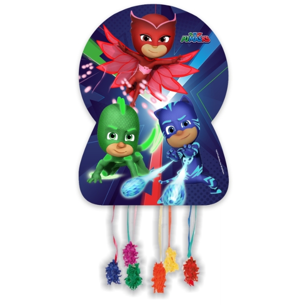 Velká piňata PJ Masks s motivem Catboy, Owlette a Gekko
