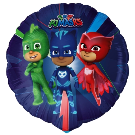 Fóliový balonek PJ Masks 46 cm s postavičkami Catboy, Owlette a Gekko