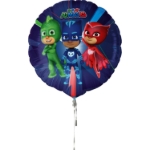 Balónková dekorace PJ Masks s kulatými fóliovými balónky 46 cm