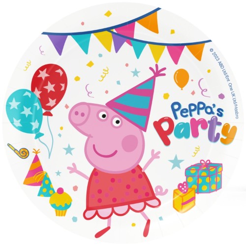Levně Papírové talíře Peppa Pig 23 cm, 8 ks