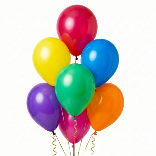 Levně Balonkový buket pastelový mix – 7 ks, 30 cm/12"