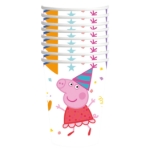 Kelímky Peppa Pig na dětskou narozeninovou party s barevným motivem