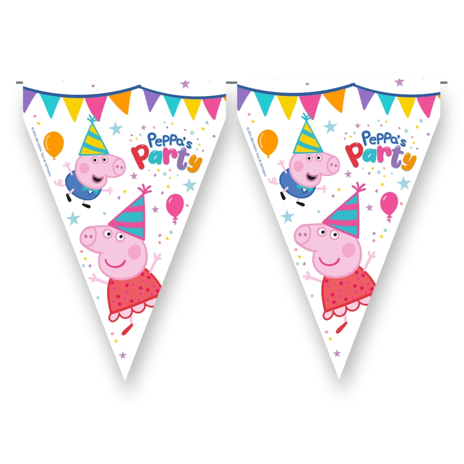 Vlaječková girlanda Peppa Pig 3 m