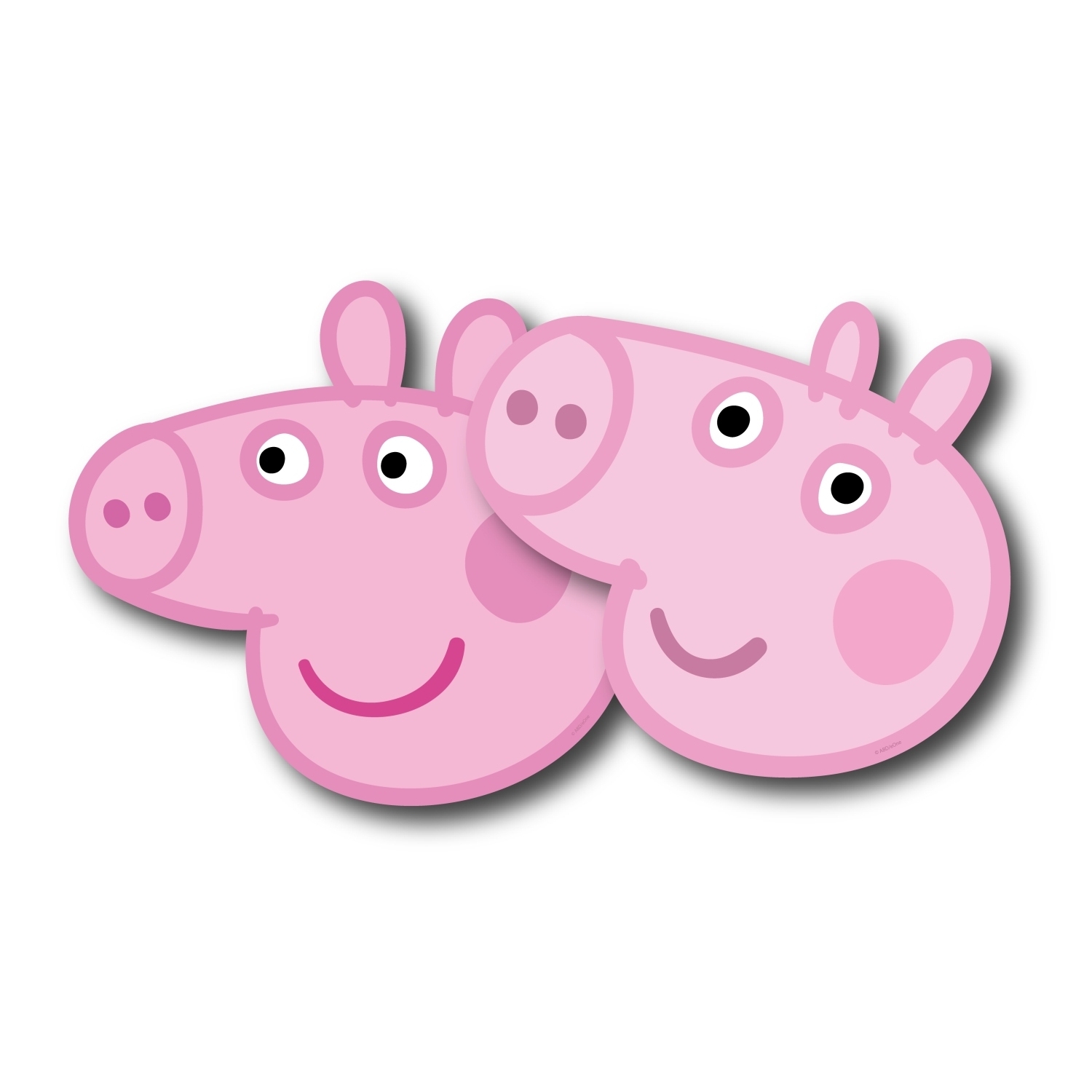 Levně Papírové masky Peppa Pig, 6 ks