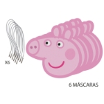 Dětské masky Peppa Pig na tematickou narozeninovou party