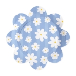 Party talíře ve tvaru sedmikrásky na jarní oslavu