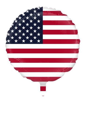 Levně Fóliový balonek USA vlajka 45 cm