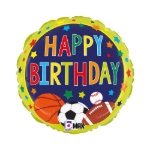Obrázek Fóliový balonek Multi-Sports Birthday – 35×35 cm