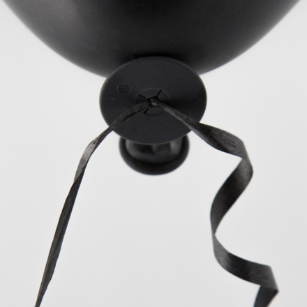 Provázky černé s rychlouzávěrem na balonky - 100ks