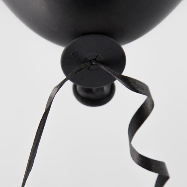 Provázky černé s rychlouzávěrem na balonky - 100ks