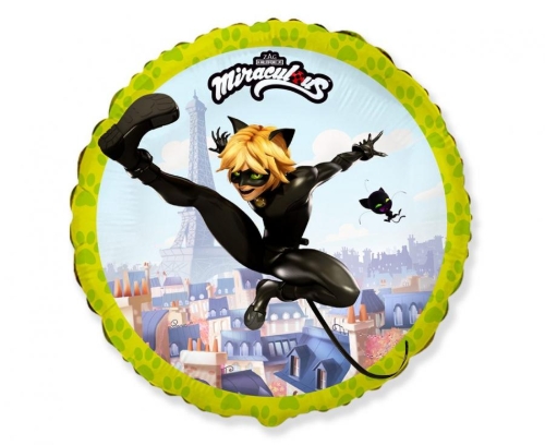 Levně Fóliový balonek Miraculous Cat Noir 45 cm
