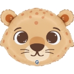 Fóliový balonek hlava geparda Funny Cheetah 46 x 36 cm