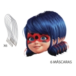 Obrázok z Papierové masky Čarovná lienka Miraculous, 6 ks