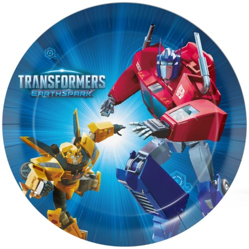Levně Papírové talíře Transformers 23 cm, 8 ks
