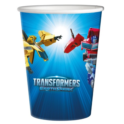 Levně Papírové kelímky Transformers 250 ml, 8 ks